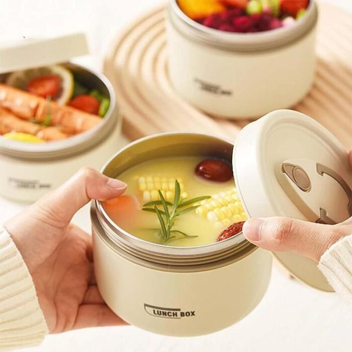 Portable Insulated Food Lunch Container Set, 1 Set Including 3 Counts Lunch Box & 1 Count Insulated Bag, 3 Separate Stackable Lunch Container for Adult & Kids, Christmas Gift Ideas, Stocking Stuffers - Image 8