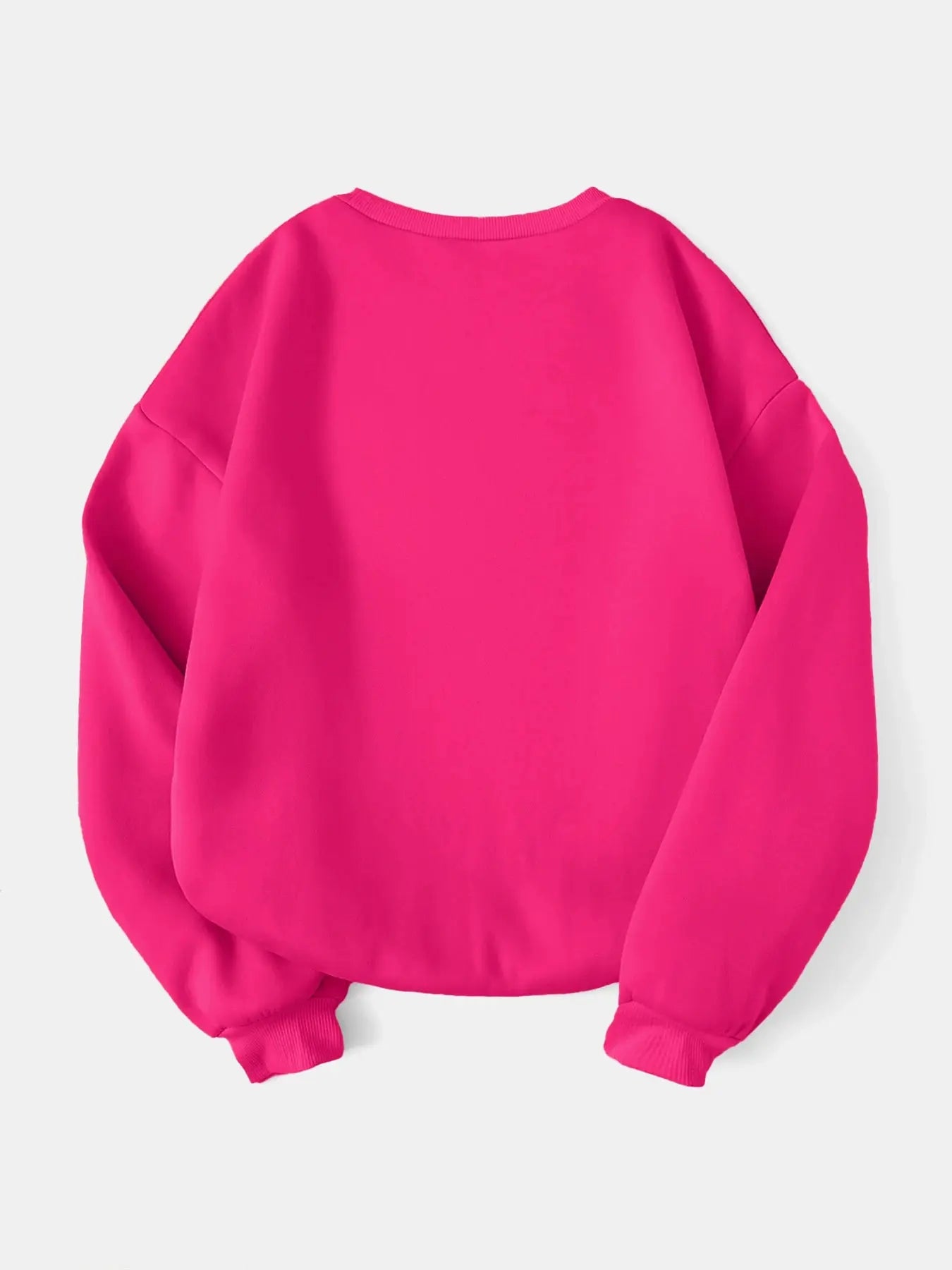 Women's Fashion Letter Print Crew Neck Graphic Sweatshirt for Fall & Winter - Image 2