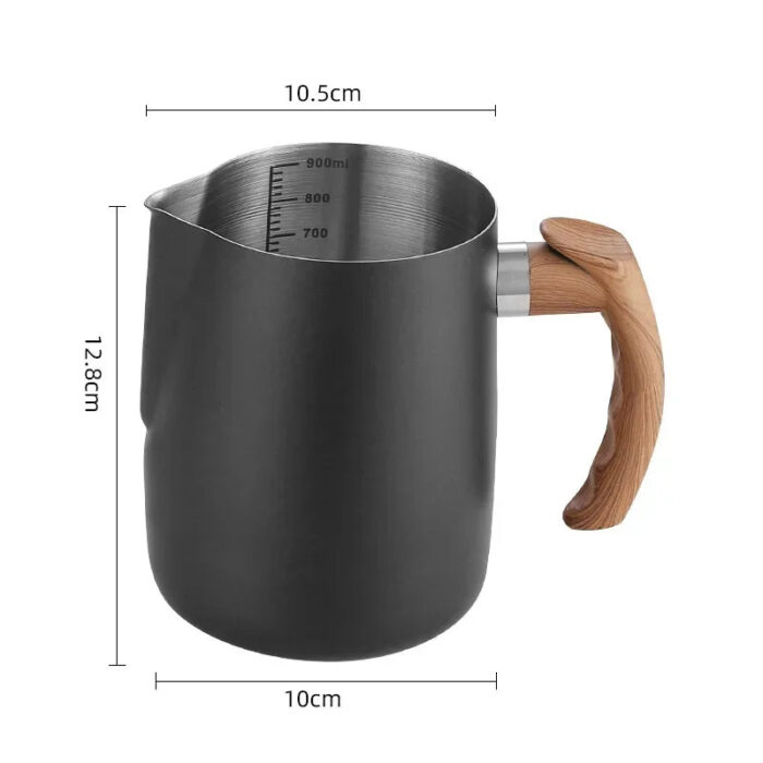 Coffee Milk Frothing Pitcher Jug 304 Stainless Steel With Scale Latte Steam Coffee Paint Process Kitchen Cafe Accessories - Image 10