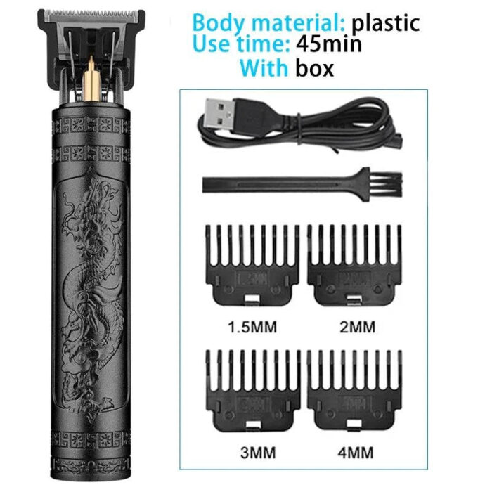Vintage T9 Cordless Hair Trimmer – Professional Electric Clipper for Men’s Beard & Hair Styling ✂️⚡ - Image 7
