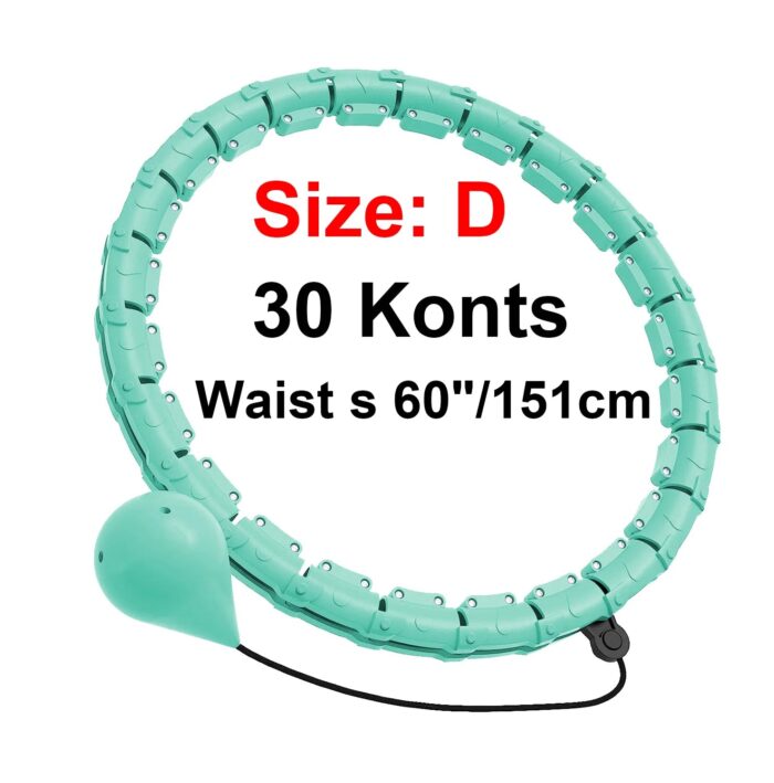 Weighted Hula Hoop Weight Loss 2 in 1 Adjustable with Detachable Knots - Image 9
