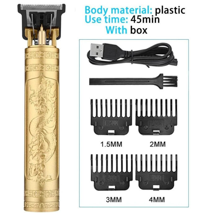 Vintage T9 Cordless Hair Trimmer – Professional Electric Clipper for Men’s Beard & Hair Styling ✂️⚡ - Image 8
