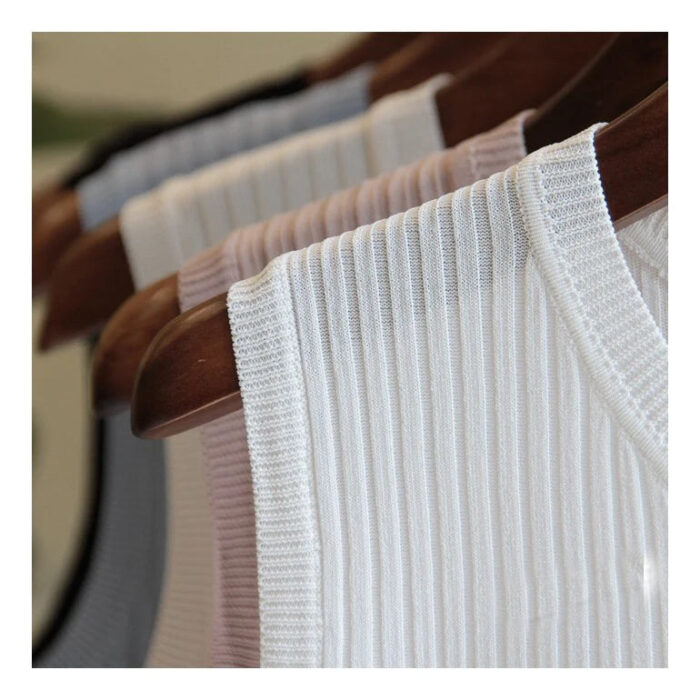 Fashion Woman Blouse 2023 Summer Sleeveless Blouse Women O-neck Knitted Blouse Shirt Women Clothes Womens Tops And Blouses C853 - Image 5