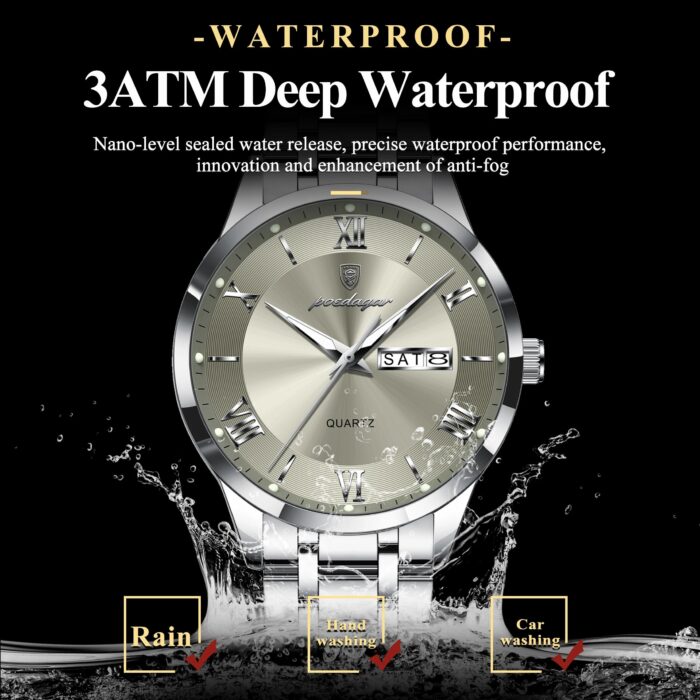 Luxury Fashion Waterproof Luminous Watch - Image 3