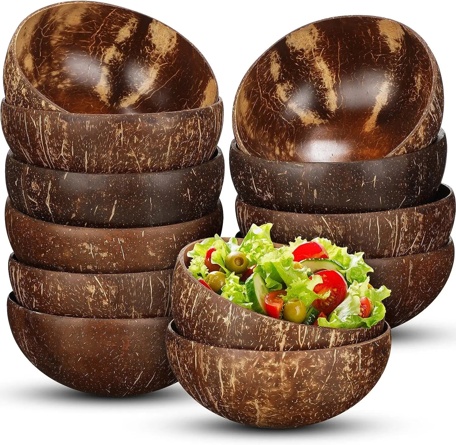Natural Coconut Shell Bowls - Image 3