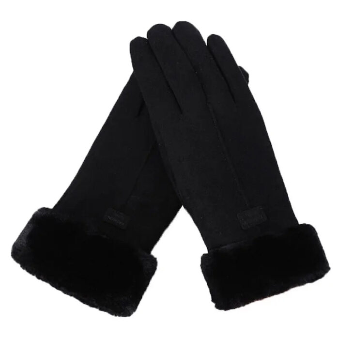 Autumn & Winter Furry Warm Full Finger Mittens - Image 8