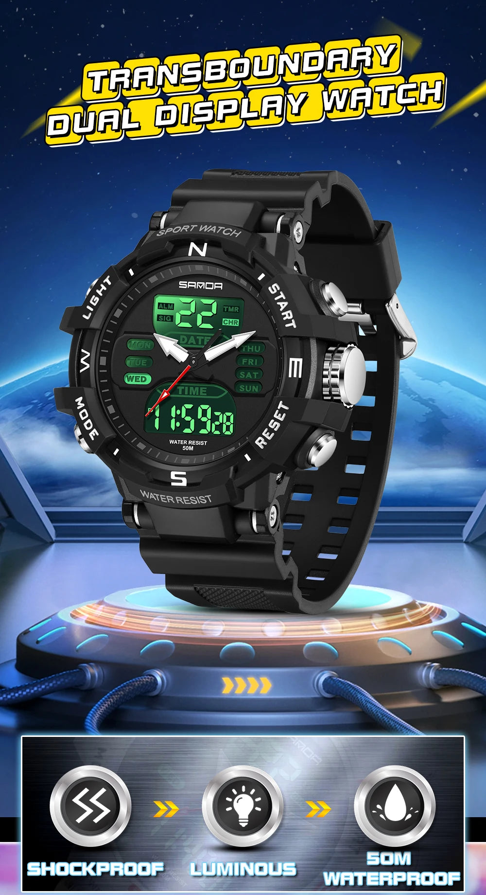 watch fashionable and trendy electronic watch - Image 7