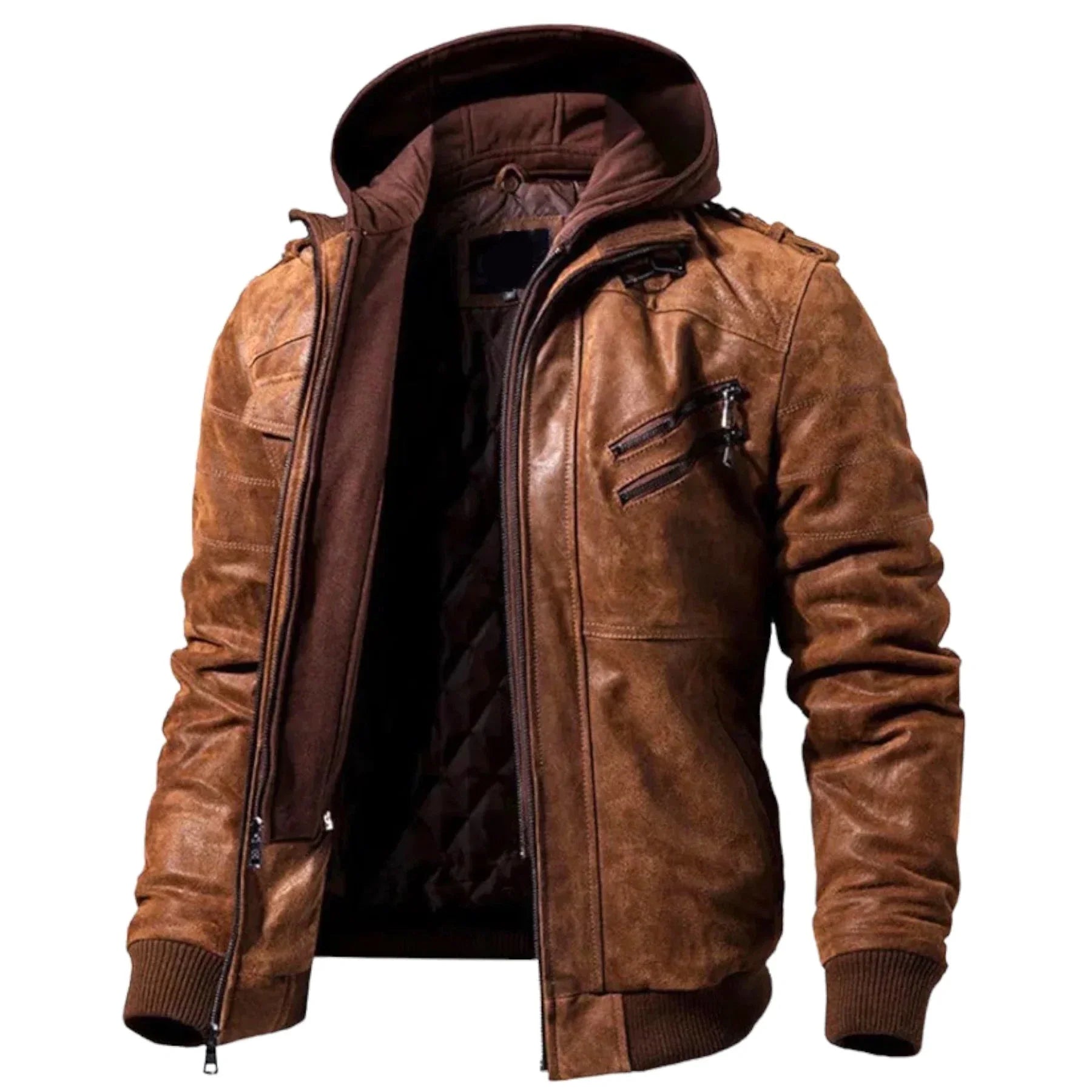Enigma Leather Jacket - Image 7